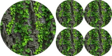 Bertoni Komplet okroglih podstavkov za mizo 1+4 - CREEPER