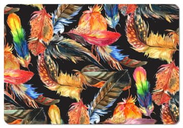 Bertoni Pravokotna podloga za mizo 29×42 cm, vzorec perja - okolju prijazen filc, pranje 40 °C, Bertoni