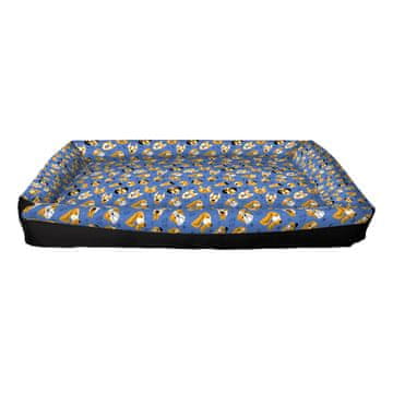 shumee Osnovna postelja - Modri psi XXL 100x70 cm