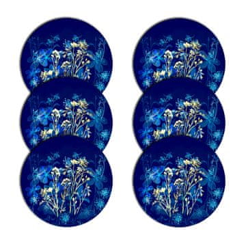 Bertoni Komplet 6D okroglih podlog za mizo - MIDNIGHT