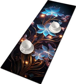 Bertoni Prtljažnik Leia 115x40 cm - okolju prijazen filc, zaščita za mizo, dekorativni vzorec, Bertoni
