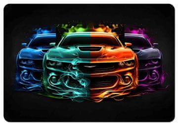 Bertoni Podloga za pisalno mizo 50×70 cm, vzorec Dream Cars - okolju prijazen filc, HD tisk, zaščita za mizo, za pisarno in sobo - Bertoni