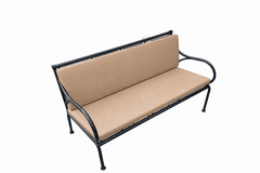 shumee Vodoodporna vrtna blazina za gugalnico BERTONI Cappuccino 120x40+40, snemljiva prevleka