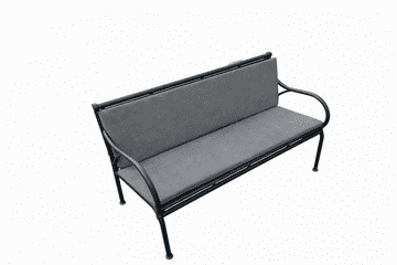 shumee Vodoodporna vrtna blazina za gugalnico BERTONI, siva 120x40+40, snemljiva prevleka