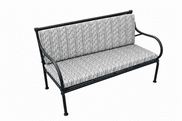 shumee Vodoodporna vrtna blazina za gugalnico BERTONI Warkocz 120x40+40, snemljiva prevleka