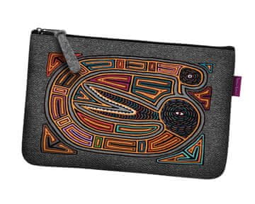 Bertoni Kozmetična torbica iz filca z žepom Kenya 24×15 cm - elegantna, udobna in potiskana | Bertoni