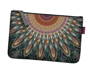 Bertoni Kozmetična torbica iz filca z žepom in kalejdoskopom 24×15 cm - elegantna, udobna in potiskana | Bertoni