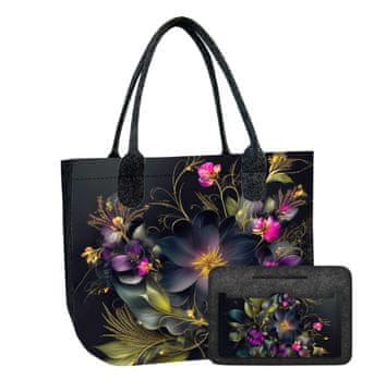 Bertoni Bertoni komplet: velika filcana torba Lady XL Maura + organizator
