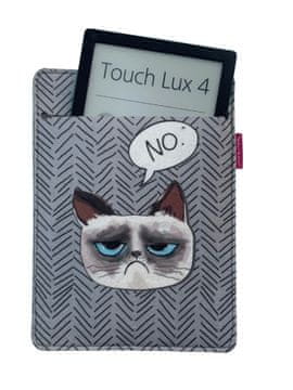 Bertoni Arco Design 6-7" etui za e-knjige - EcoFilc, brez tiska, siv, primeren za Kindle / PocketBook