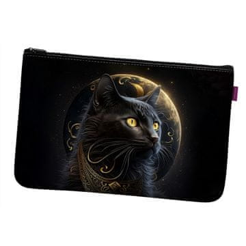 Bertoni Kozmetična torbica iz filca Diuna antracit 24×15 cm - elegantna, udobna in potiskana | Bertoni