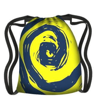 Bertoni Nahrbtnik Arco Design, vodoodporen, lahek, črn, portalni potisk, urban, unisex, z vezalkami, 47x39 cm