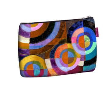 Bertoni Elegantna samostojna kozmetična torbica, okrogel potisk 14×21 cm - potovalna, vodoodporna, kompaktna | Bertoni
