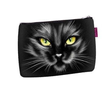 Bertoni Elegantna kozmetična torbica Solo, črni potisk 14×21 cm - potovalna, vodoodporna, kompaktna | Bertoni