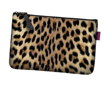 Bertoni Žepna kozmetična torbica antracit LEOPARD