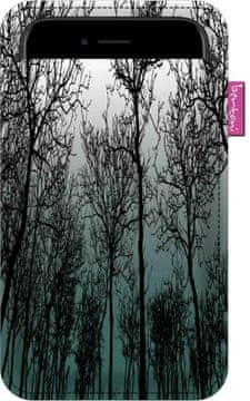 Bertoni Ovitek za pametni telefon, vzorec Forest Mood - okolju prijazen filc, 105x175 mm, antracit, trpežen potisk, zaščita telefona, pralno pri 40°C, Bertoni