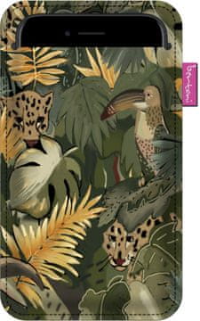 Bertoni Ovitek za pametni telefon XXL, vzorec Amazonia - antracit, ekološki filc, pralno pri 40°C - zaščita telefona, iPhone 12 Pro Max, Samsung Galaxy S21 Ultra, Huawei Mate 40 Pro, Bertoni