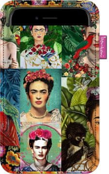 Bertoni Ovitek za pametni telefon, moderen Frida vzorec - okolju prijazen filc, 105x175 mm, antracit, trpežen potisk, zaščita telefona, pralno pri 40°C, Bertoni