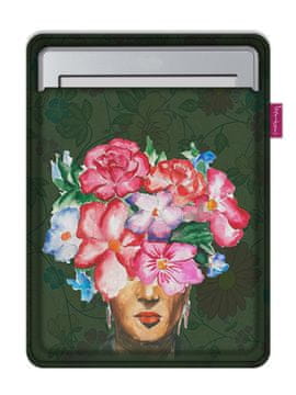 Bertoni Arco Design 6-7" etui za e-knjige - EcoFilc, potisk Femina, siv, primeren za Kindle / PocketBook