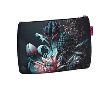 Bertoni Elegantna samostojna kozmetična torbica, potisk biserov 14×21 cm - potovalna, vodoodporna, kompaktna | Bertoni