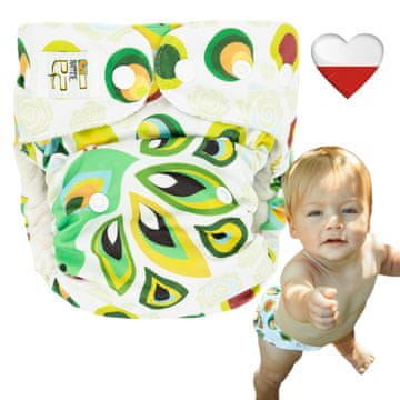 shumee Plenice za večkratno uporabo BAMBOO PEACOCK NappiMe plenice