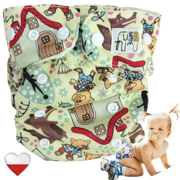 shumee Plenice za večkratno uporabo COOLMAX THREE PIGS POCKET NappiMe plenice