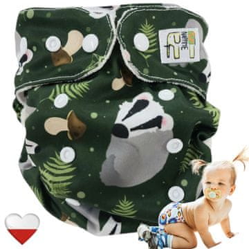 shumee Plenice za večkratno uporabo iz bambusa z žepom jazbeca NappiMe plenice