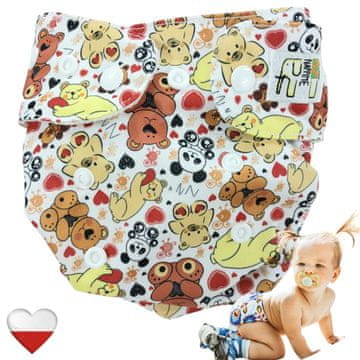 shumee Žep za večkratno uporabo COOLMAX BEARS plenice NappiMe