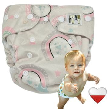 shumee Plenice za večkratno uporabo POCKET COOLMAX RAINBOW NappiMe plenice