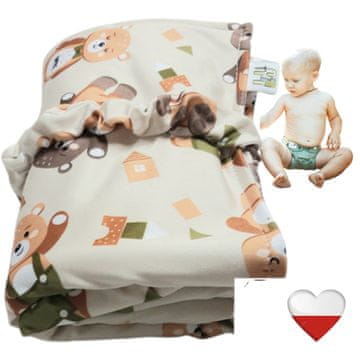 shumee GREEN BEARS previjalna podloga NappiMe podloga za večkratno uporabo