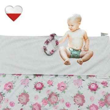 shumee NappiMe previjalna podloga za večkratno uporabo PEONY