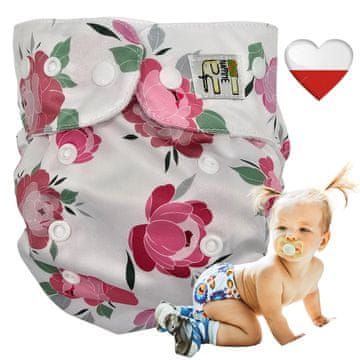 shumee Žep za večkratno uporabo iz mikroflisa Peonies NappiMe plenice