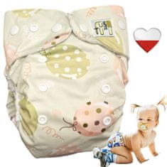 shumee Plenice za večkratno uporabo COOLMAX POCKET GREEN BALLOONS NappiMe plenice