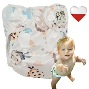shumee Plenice za večkratno uporabo COOLMAX POCKET S KRILI IN METINIMI BALONI NappiMe plenice