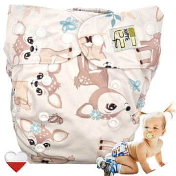 shumee Mini žepne plenice za večkratno uporabo Coolmax Deers NappiMe plenice