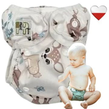 shumee Plenice za večkratno uporabo COOLMAX POCKET Z JELENOVIMI KRILI NappiMe plenice