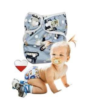 shumee Plenice za večkratno uporabo PUL COVER Z BAGERSKIMI KRILI NappiMe plenice