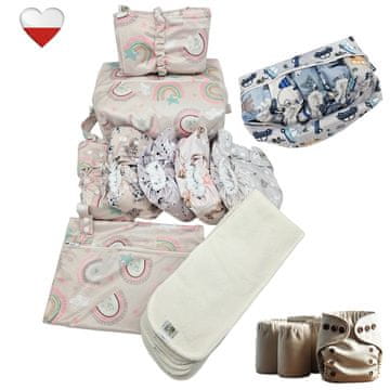 shumee Komplet plenic za večkratno uporabo RAINBOW coolmax NappiMe plenice