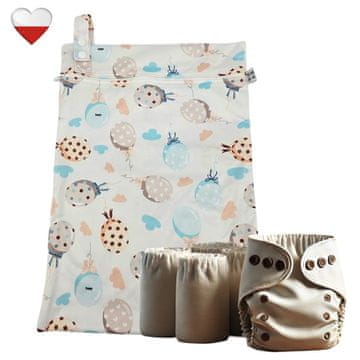 shumee PUL torba za plenice Mint Balloons NappiMe torbe za plenice