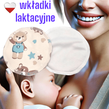 shumee Vložki za dojenje PUL Coolmax Mint Bears Vložki za dojenje NappiMe