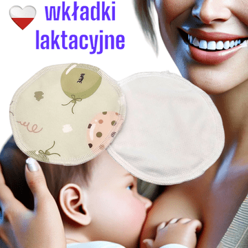 shumee Vložki za prsi PUL coolmax GREEN BALLOONS Vložki za prsi NappiMe