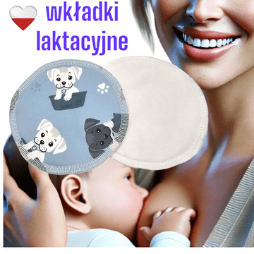shumee VLOŽKI ZA DOJENJE PUL coolmax DOGS MODRI vložki za dojenje NappiMe
