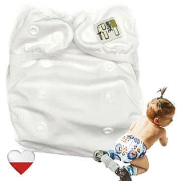 shumee Plenice za večkratno uporabo MINI ŽEP BAMBUS BELA, plenice NappiMe