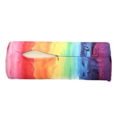 Bertoni Barvita rehabilitacijska blazina Ø15x40 cm - žamet, spominska pena, za oporo vratu in hrbta, Bertoni