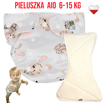 shumee NappiMe AIO plenice za večkratno uporabo Coolmax Pocket BUNNIES