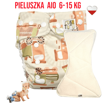 shumee Večnamenski žep za plenice iz bambusa, ZELENI VLAKI NappiMe
