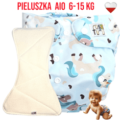 shumee NappiMe AIO Pocket mikroflisasta plenica za večkratno uporabo UNICORN MINT