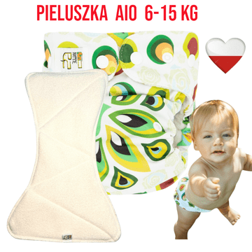 shumee Večnamenska plenica Coolmax Pocket PEACOCKS NappiMe