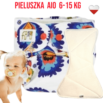 shumee Večnamenski žep za plenice AIO iz mikroflisa FOLK NappiMe