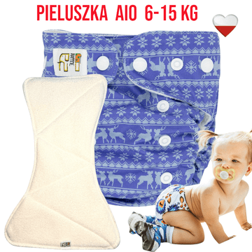 shumee Večnamenska plenica Coolmax Pocket REINDEER NappiMe