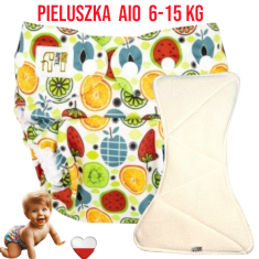 shumee Večnamenski žep za plenice AIO z mešanico bambusa in sadja NappiMe